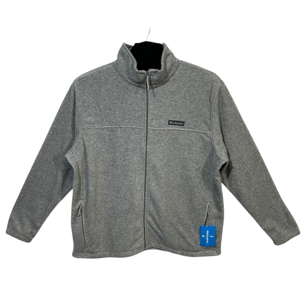 Columbia Men's Steens Mountain 2.0 Full Zip Fleece Jacket Sz 2X Gray Zip Pockets